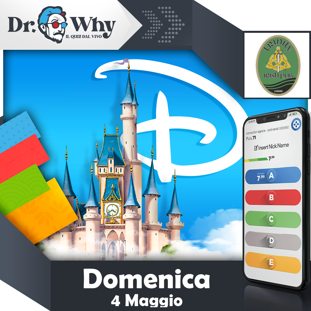 Domenica 4 Maggio Trinity Disney