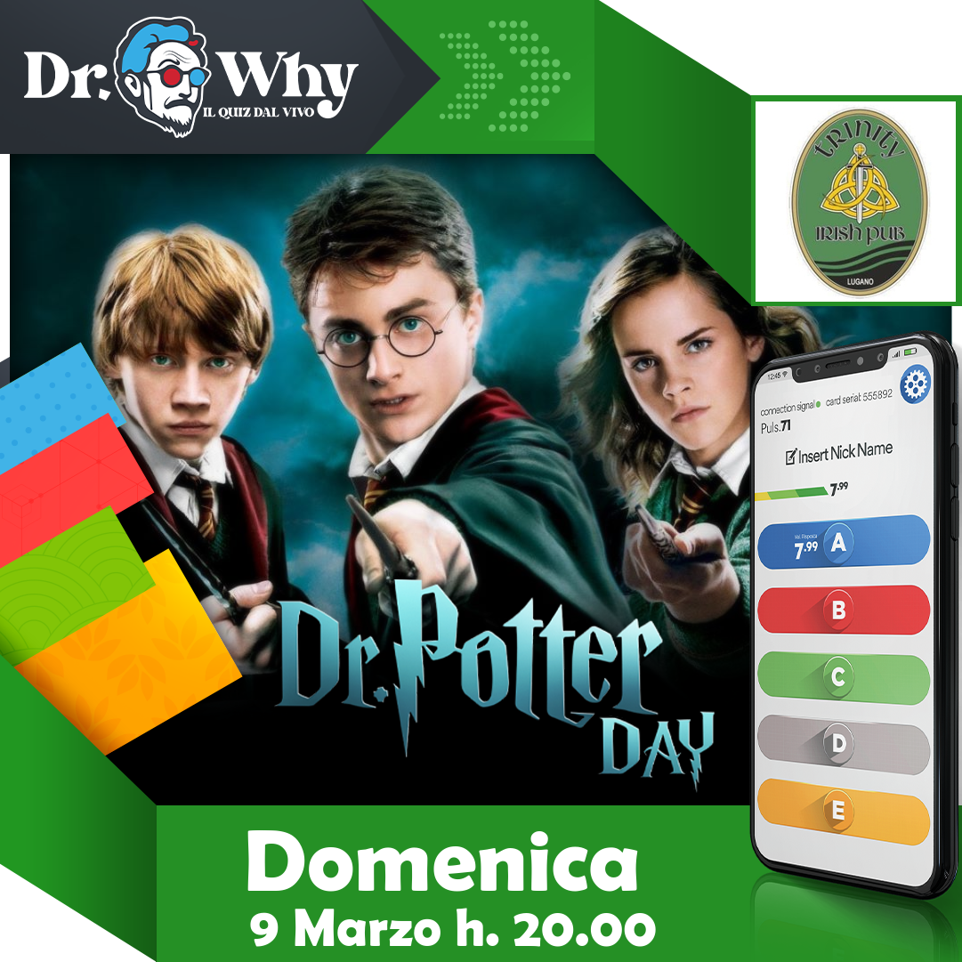 domenica 9 Marzo Harry Potter